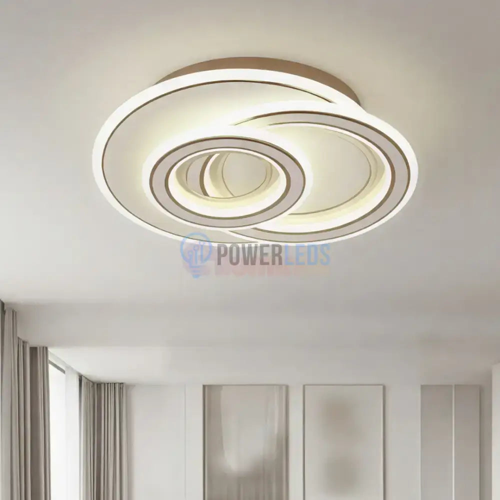 Lustra LED Zefir ROUND Gold Echivalent 100W ALBA / 32CM / CIRCLE DESIGN Lighting Fixtures