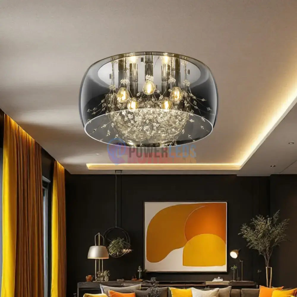 Lustra Luxury CRYSTEL 50cm powerleds.ro