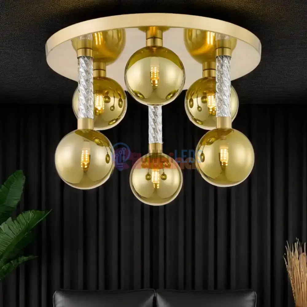 Lustra Luxury Gold Mida powerleds.ro