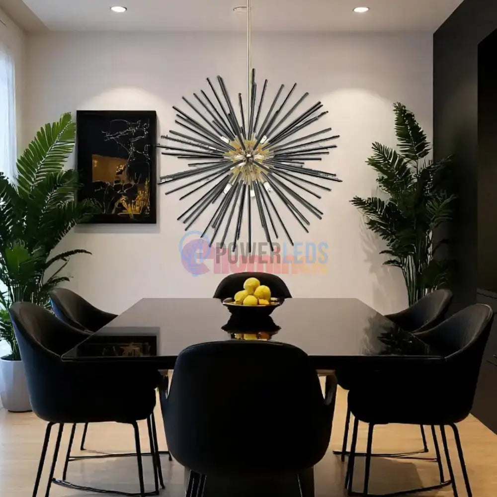 Lustra LED Black+Gold Serico powerleds.ro
