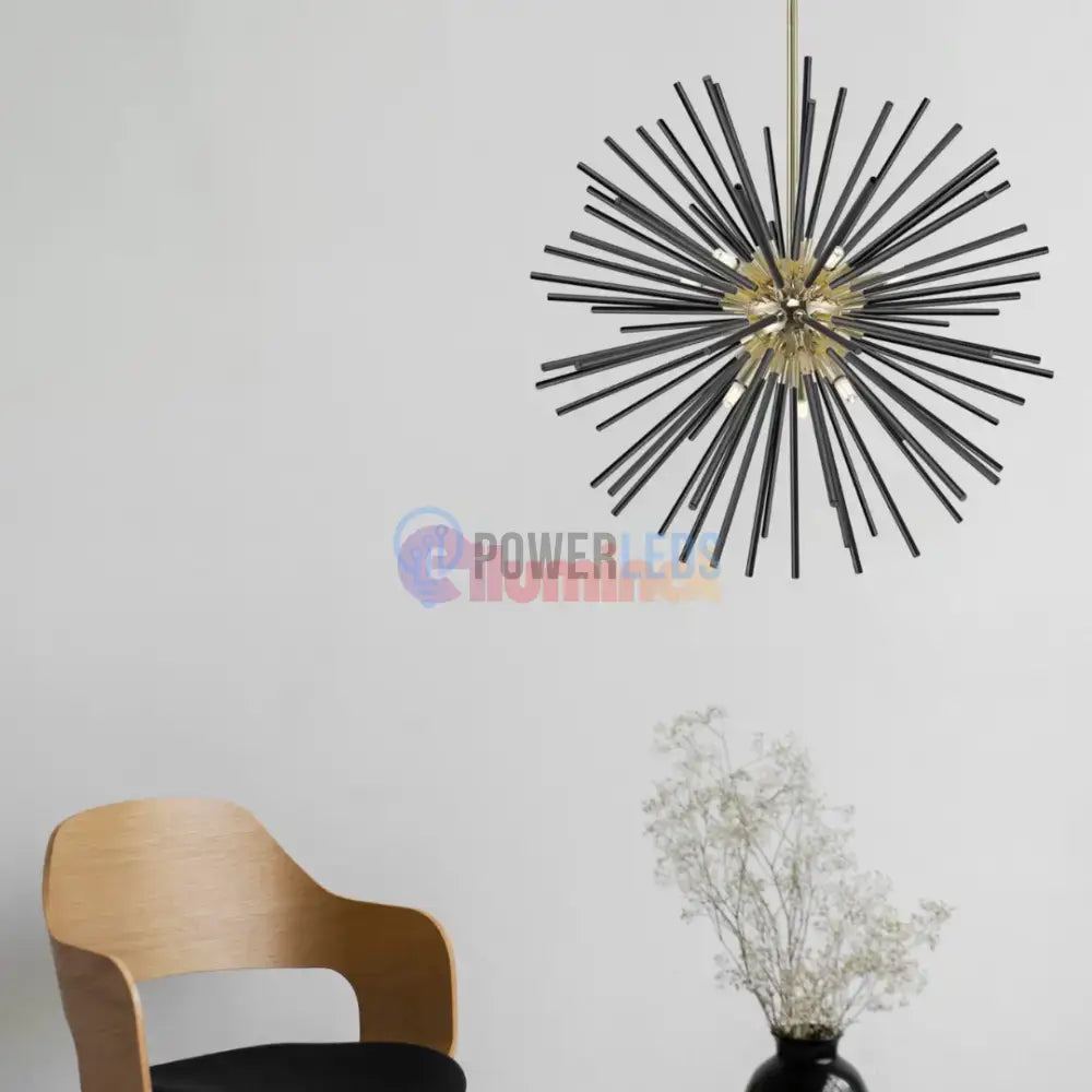 Lustra LED Black+Gold Serico powerleds.ro