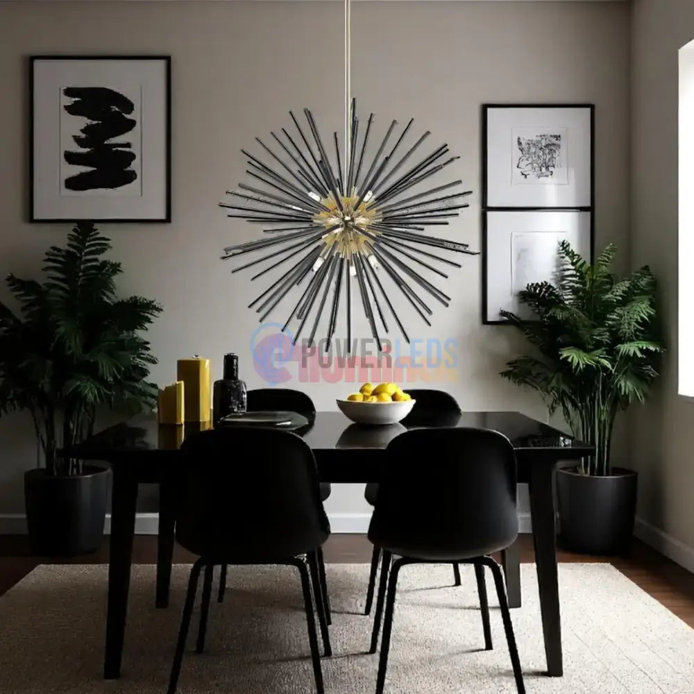 Lustra LED Black+Gold Serico powerleds.ro