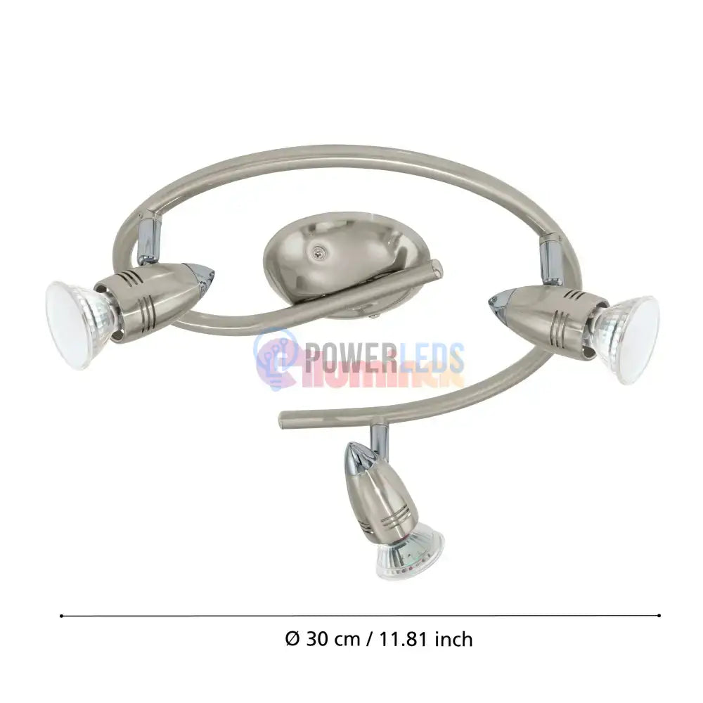 Lustra MAGNUM-LED cu 3 Spoturi Silver 29.5CM Chandeliers