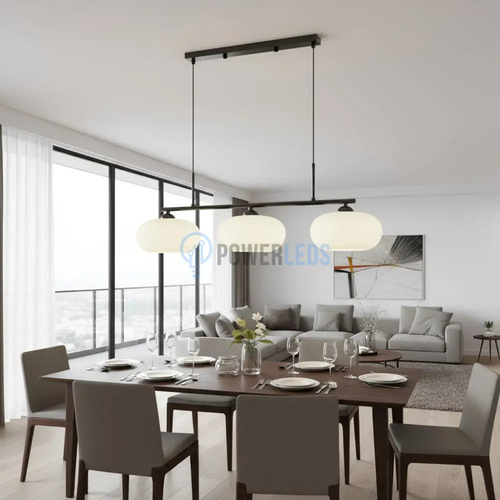 Lustra MALA Black Abajur MAT 3XE27 Chandeliers