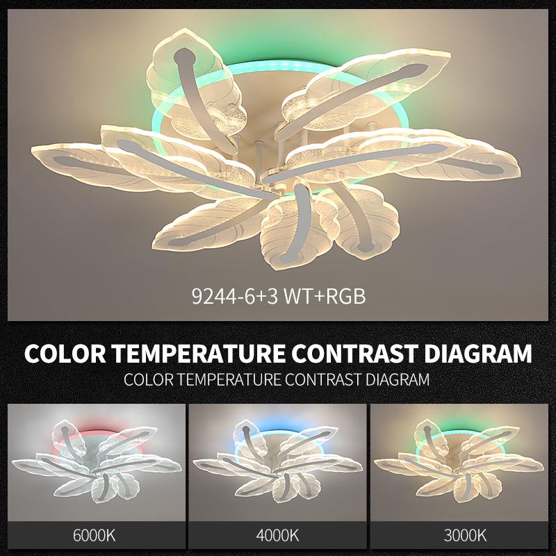 Lustra LED 162W Maxi PYU Feather RGB Echivalent 700W