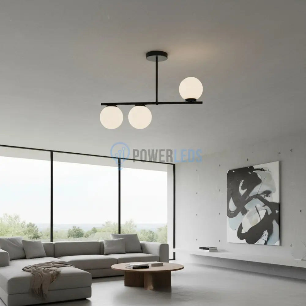 Lustra Mini VENERA Abajur MAT BLACK 3XE27 Chandeliers