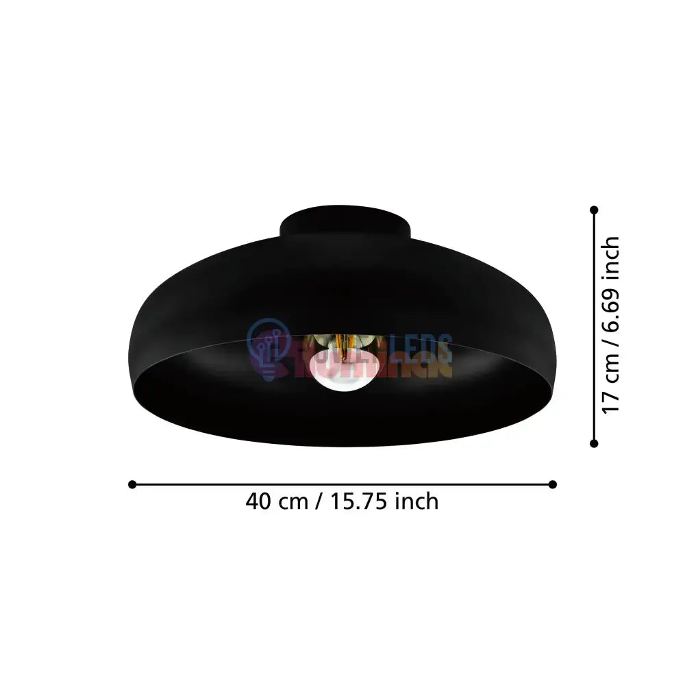Lustra MOGANO Black 40CM Eglo 40CM Chandeliers