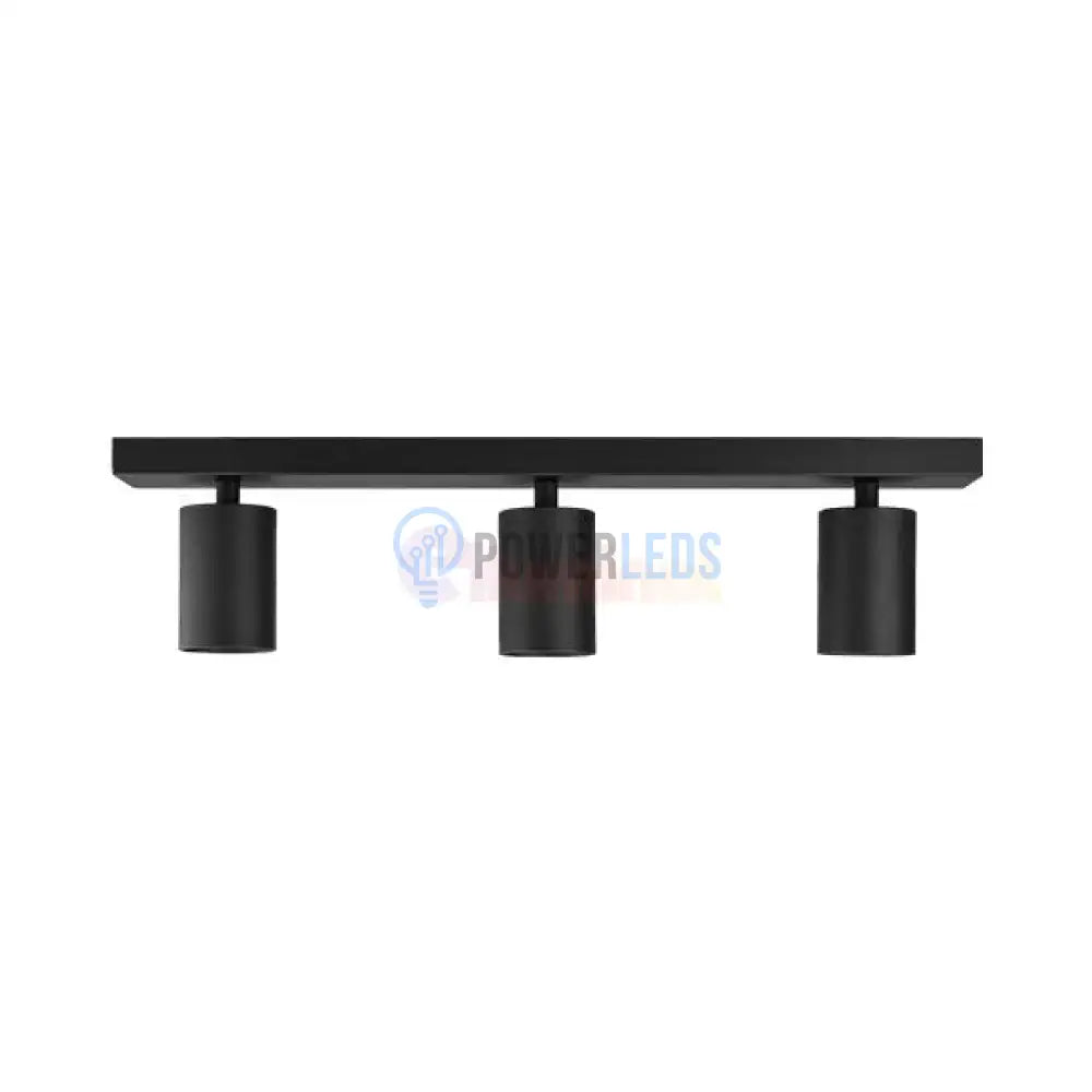 Lustra Neagra Liniara cu 3 Spoturi Reglabile 3xGU10 Lighting Fixtures