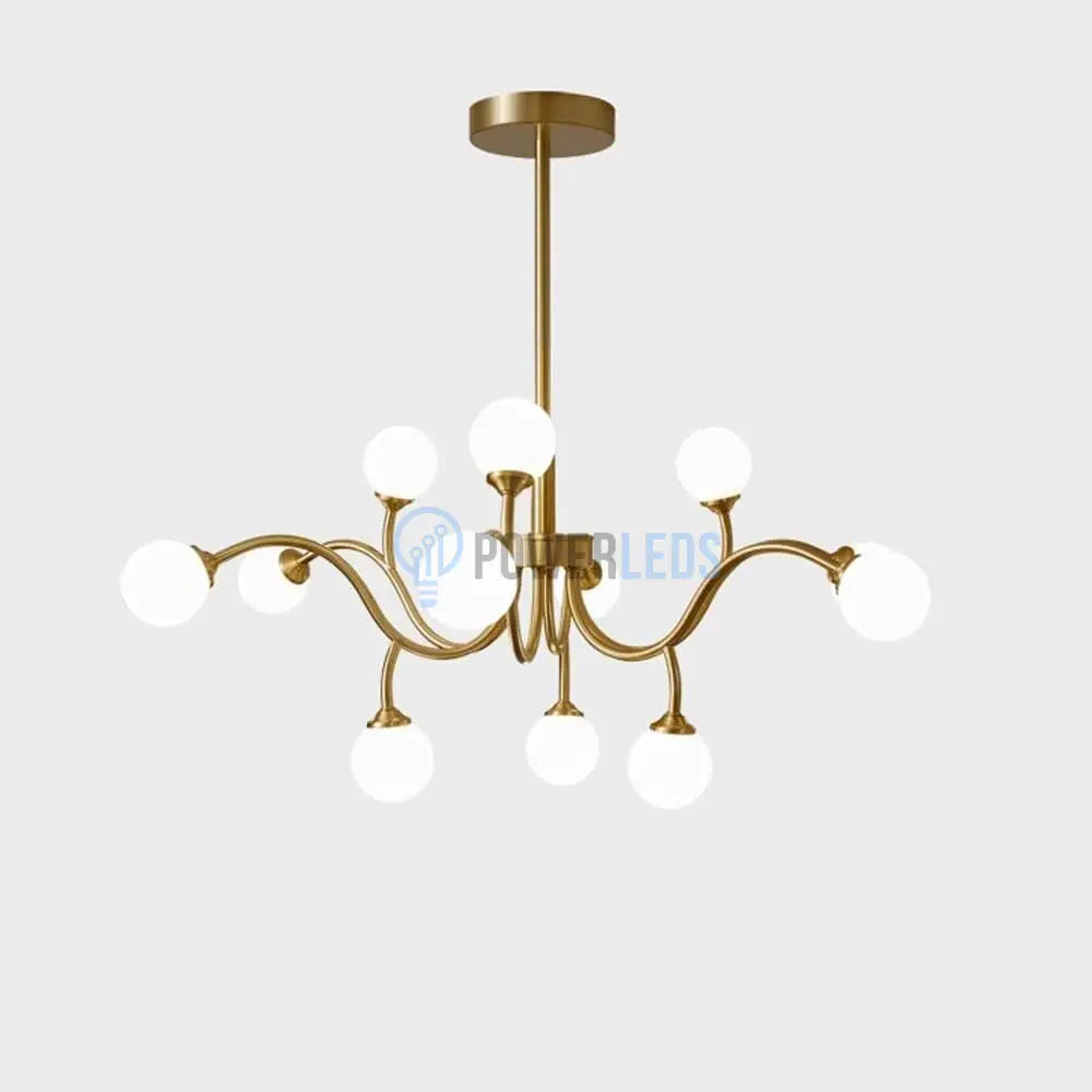 Lustra Nordic Style Abajur MAT Golden Beans 66108-12 AURIE / ABAJUR / 70CM Chandeliers
