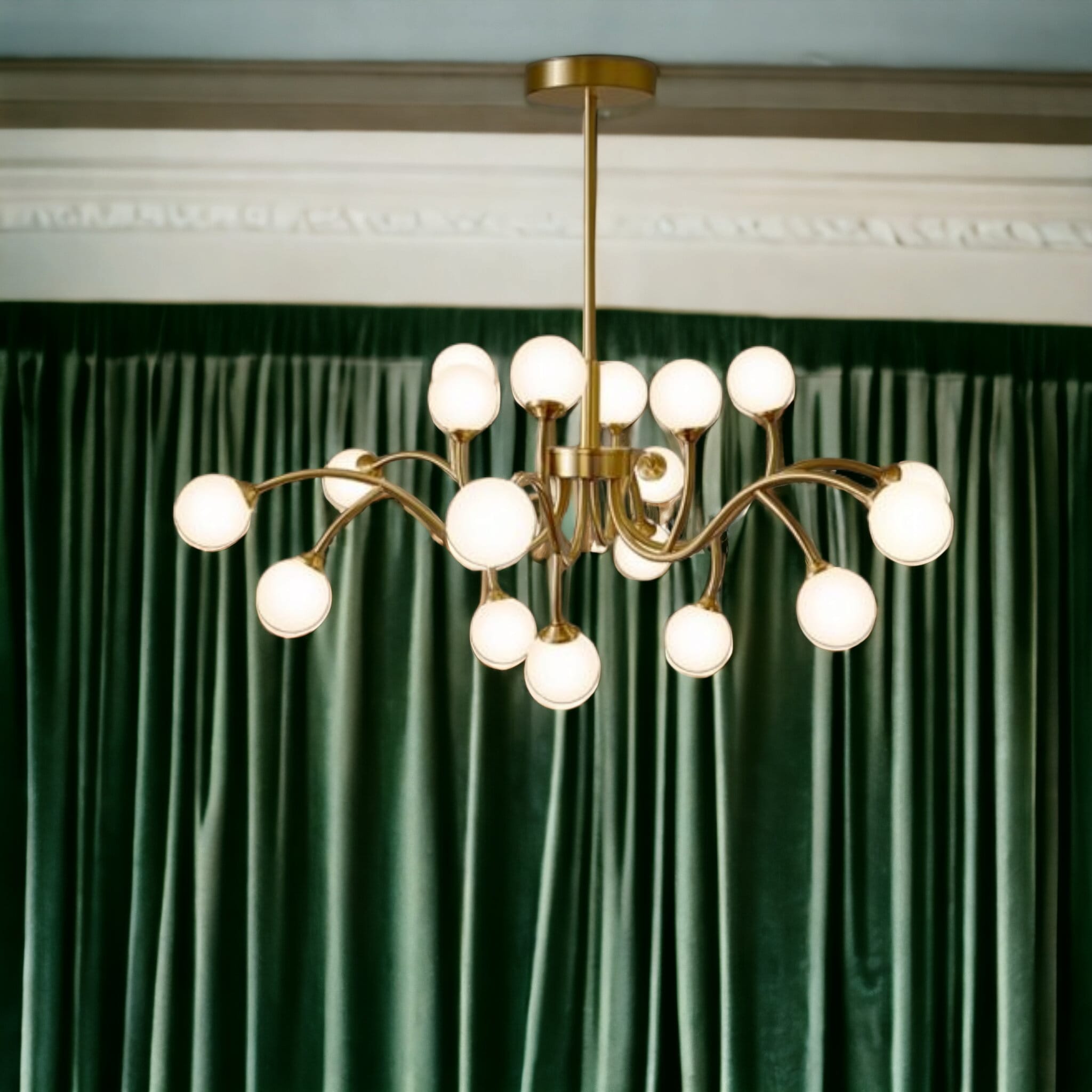 Lustra Nordic Style Abajur MAT Golden Beans 66108-18