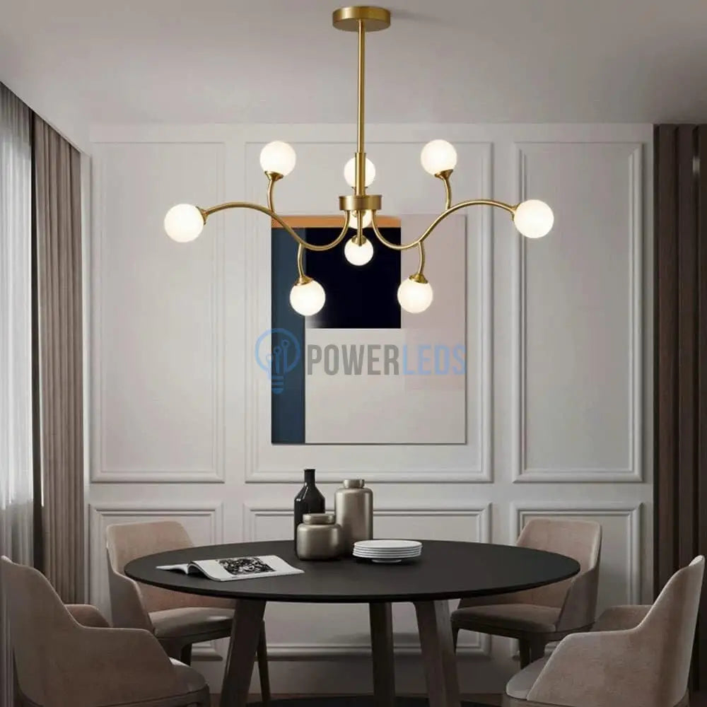 Lustra Nordic Style Abajur MAT Golden Beans 66108-9 AURIE / ABAJUR / 60CM Chandeliers