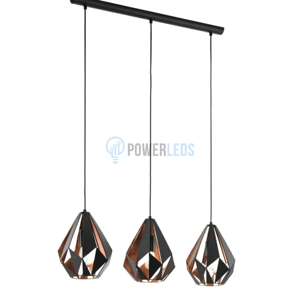 Lustra Pheonix Vintage Liniar Neagra Lighting Fixtures