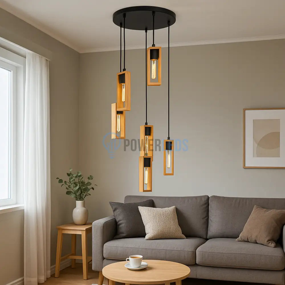 Lustra Retro Design Circle 6xE27 (Copy) powerleds.ro