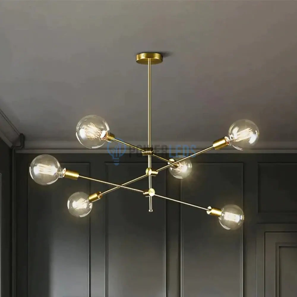 Lustra Stil Nordic Mid-Century 6Xe27 Lighting Fixtures