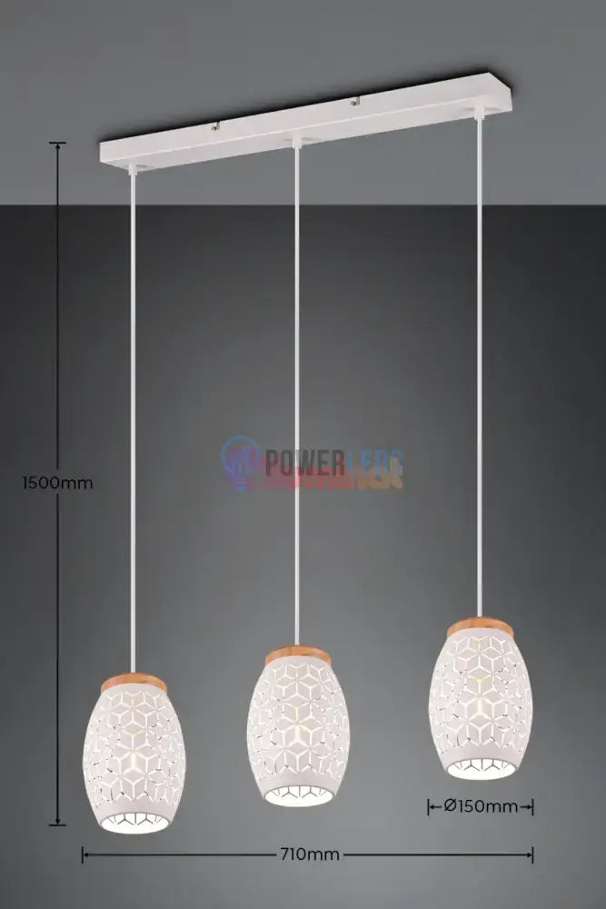 Lustra Suspendata 3xE27 BIDAR Alba ALBA / VINTAGE SI RETRO DESIGN Lighting Fixtures