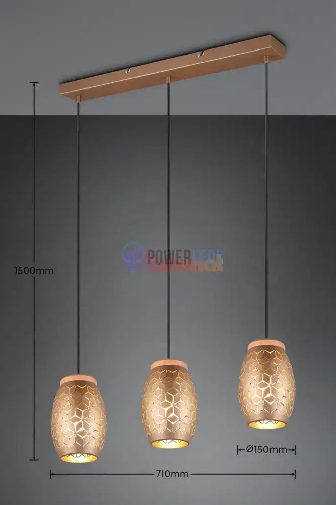 Lustra Suspendata 3xE27 Bidar MARO / SUSPENDATE Lighting
