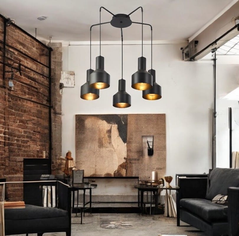 Lustra Suspendata 5xE27 Arcane Black