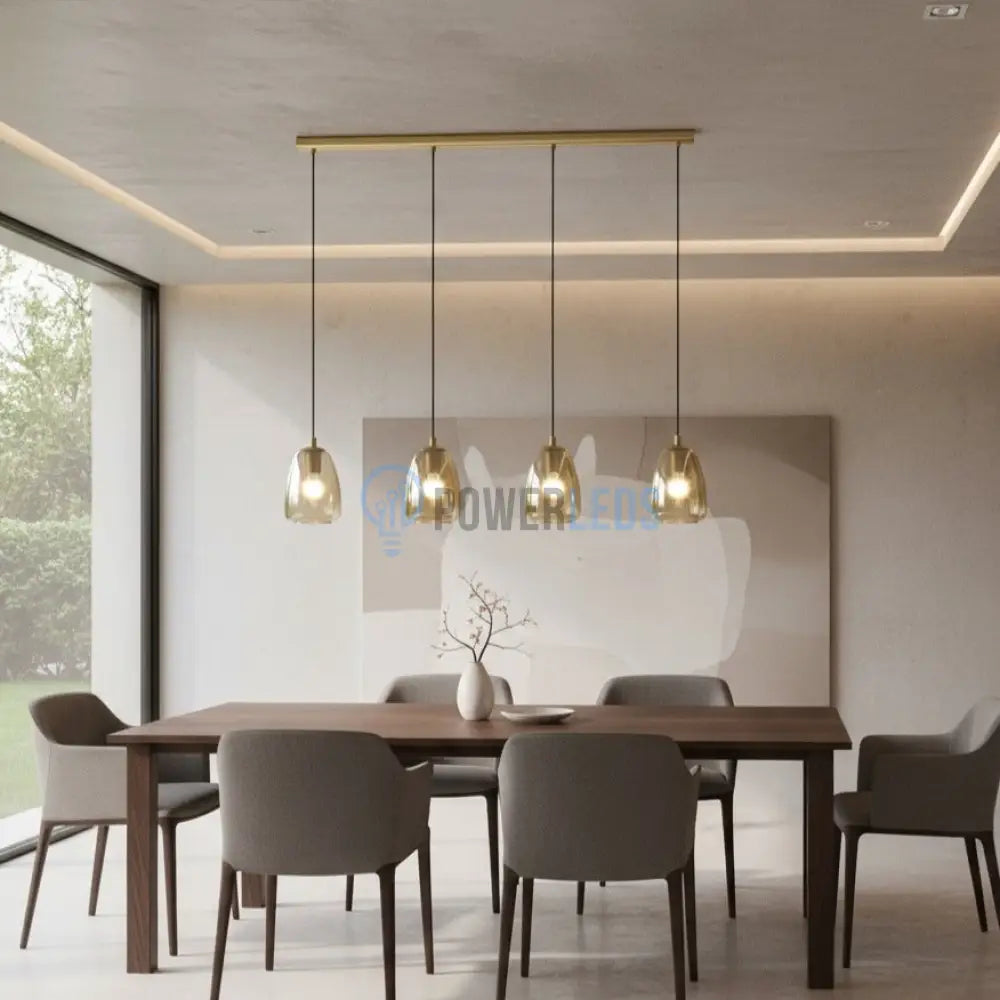 Lustra Suspendata ALOBRASE Gold Eglo Chandeliers