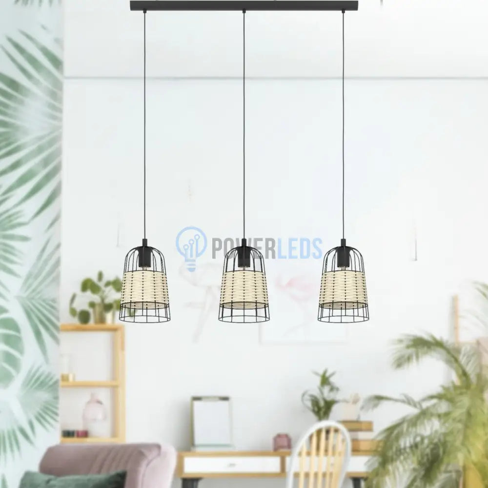 Lustra Suspendata ANWICK Wood 110CM LEMN / SUSPENDATE / 110CM Chandeliers