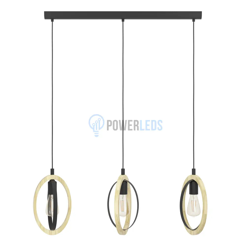 Lustra Suspendata BASILDON Nature Black 110CM NEAGRA / VINTAGE SI RETRO DESIGN / 110CM Chandeliers