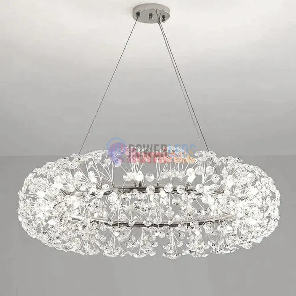 Lustra Suspendata Crystal Dandelion Silver XXL Lighting Fixtures