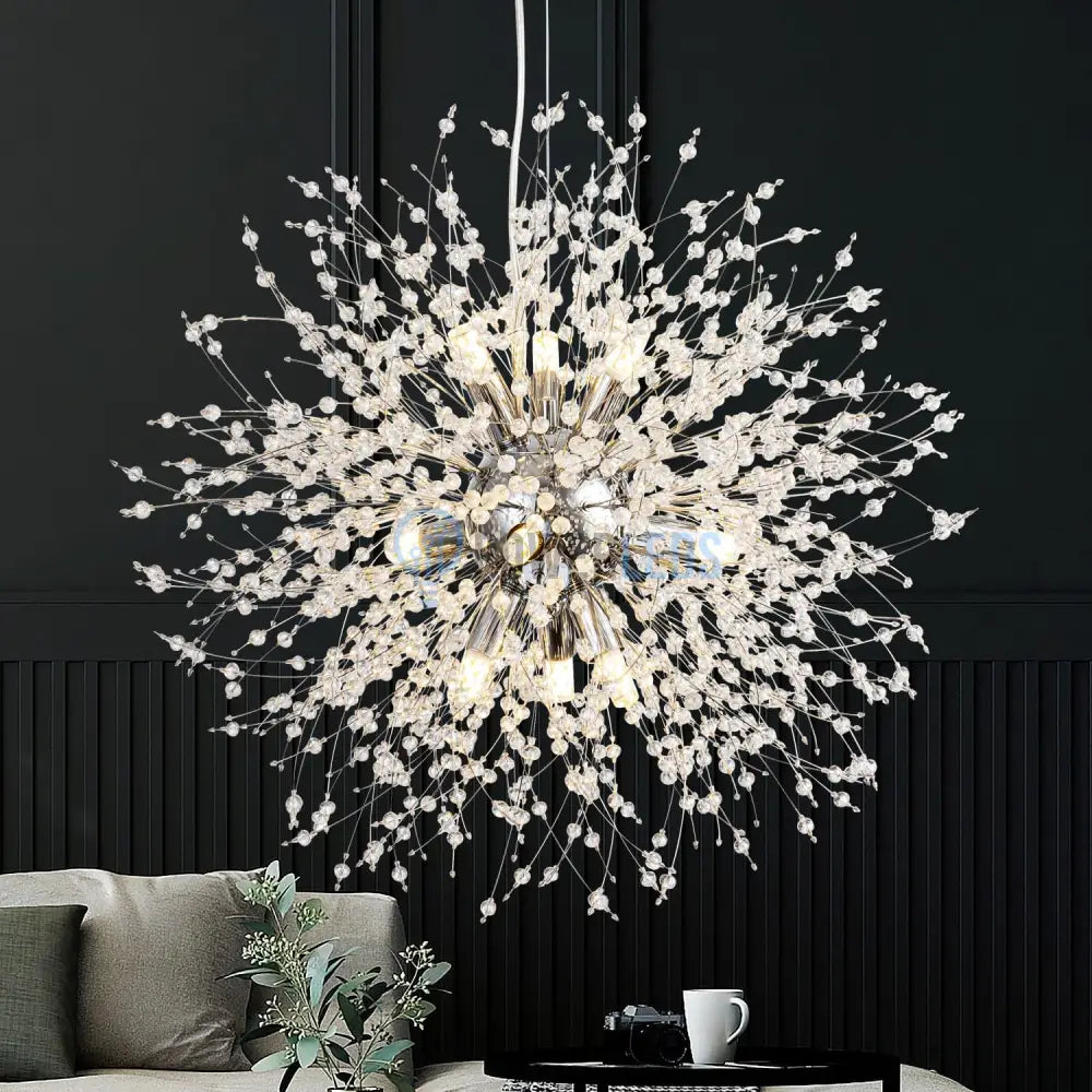 Lustra Suspendata Crystal SIGMA Silver Lighting Fixtures