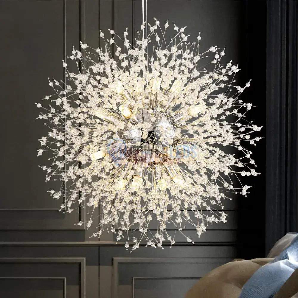 Lustra Suspendata Crystal SIGMA Silver Lighting Fixtures