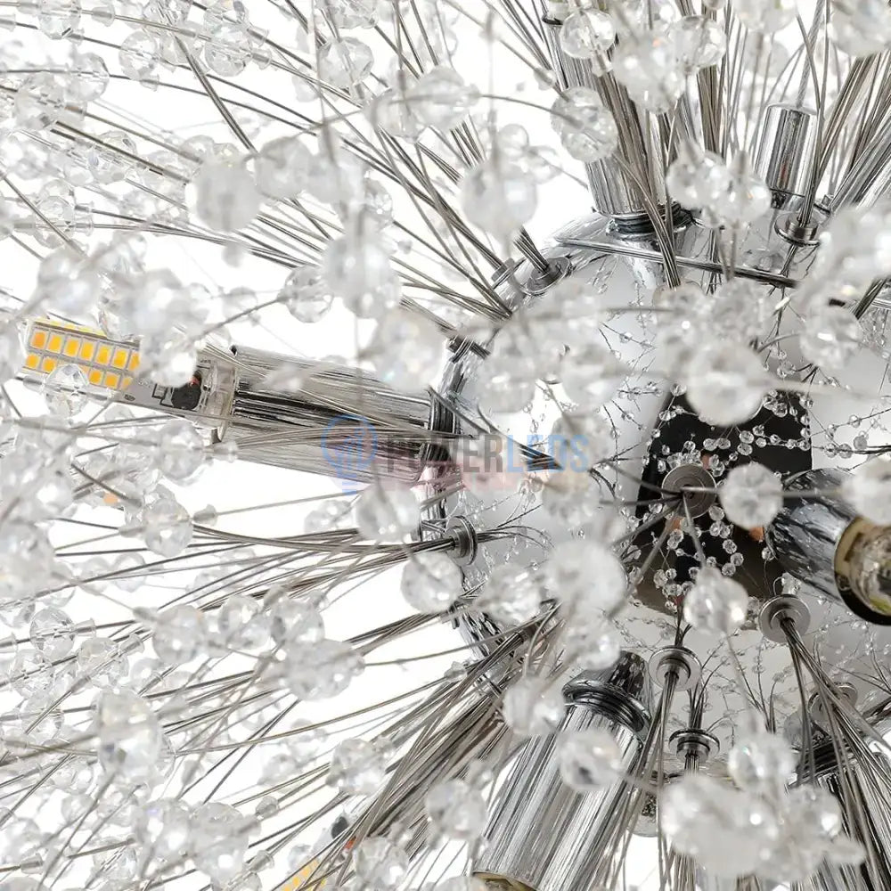 Lustra Suspendata Crystal Sigma Silver Lighting Fixtures