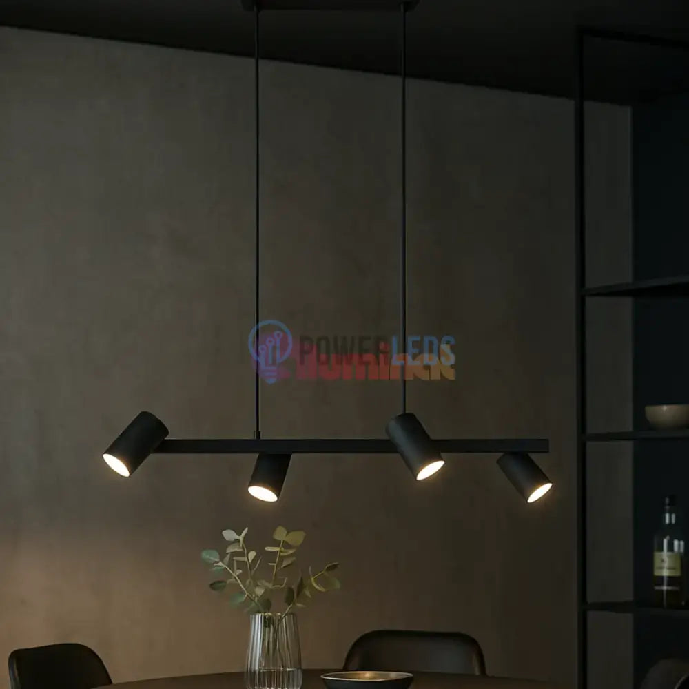 Lustra cu 4 Spoturi MARLEY Black powerleds.ro