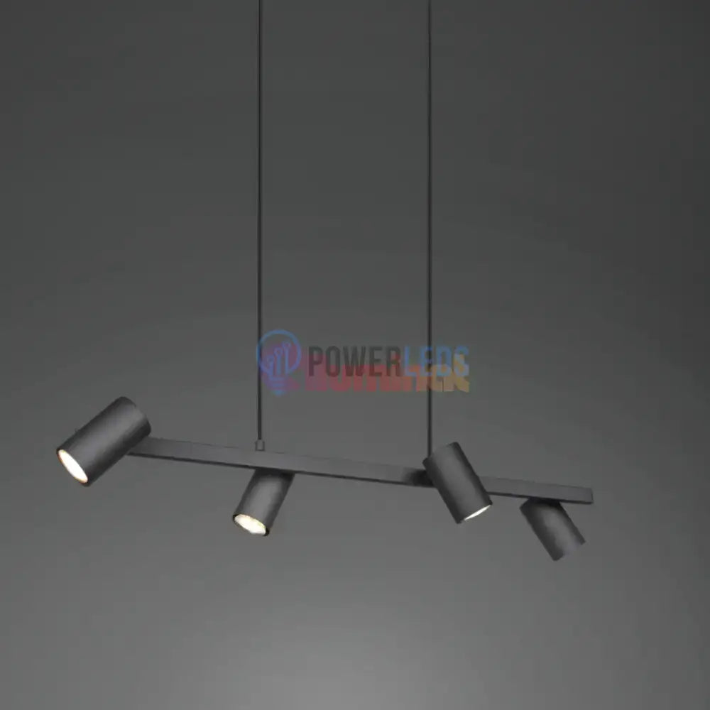 Lustra cu 4 Spoturi MARLEY Black powerleds.ro