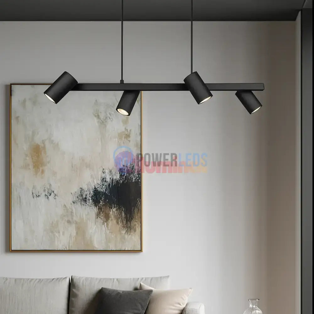 Lustra cu 4 Spoturi MARLEY Black powerleds.ro
