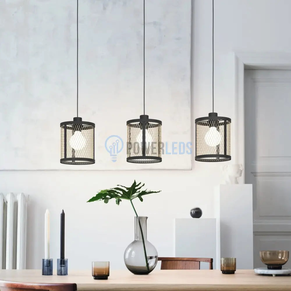 Lustra Suspendata DELLOW Black Eglo Chandeliers