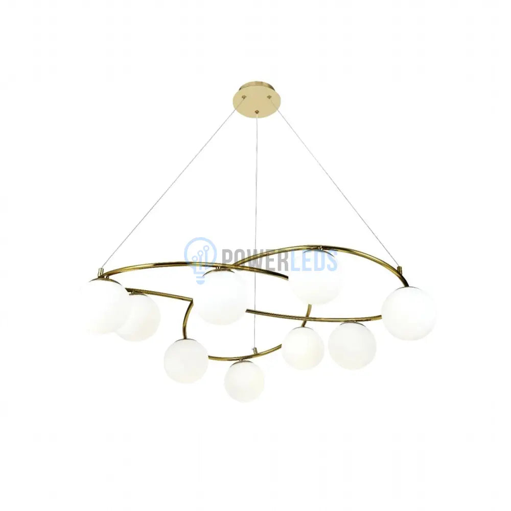 Lustra Suspendata DIONIS Gold Abajur Mat 9xE27 Chandeliers