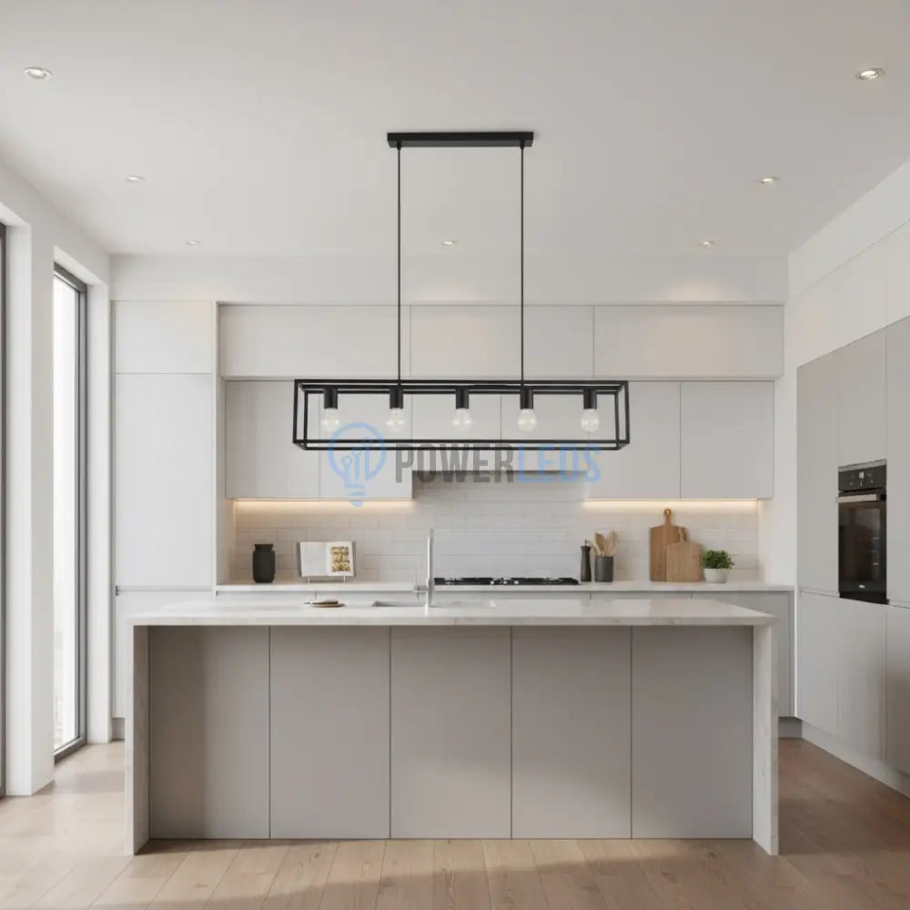 Lustra Suspendata ELDRICK Black Eglo Chandeliers