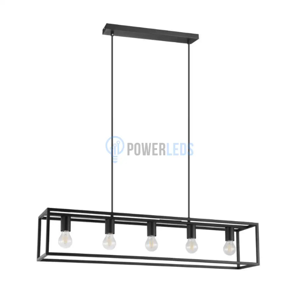 Lustra Suspendata ELDRICK Black Eglo Chandeliers