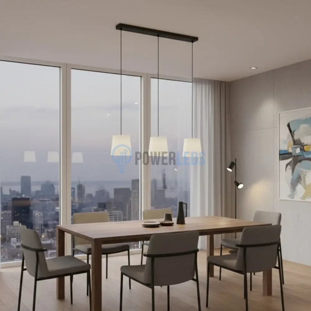 Lustra Suspendata FEBRES Black & White Eglo Chandeliers