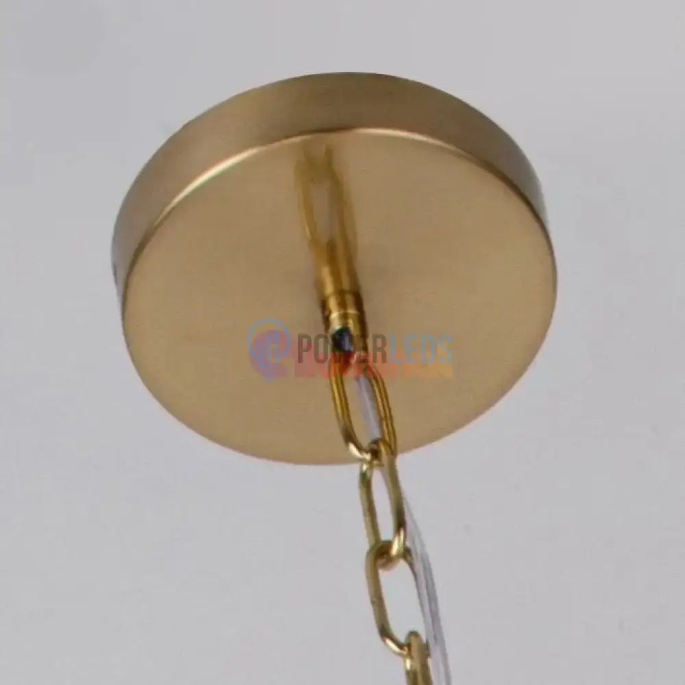 Lustra Suspendata FUBRI Gold Abajur Mat AURIE / ABAJUR / 8 Chandeliers