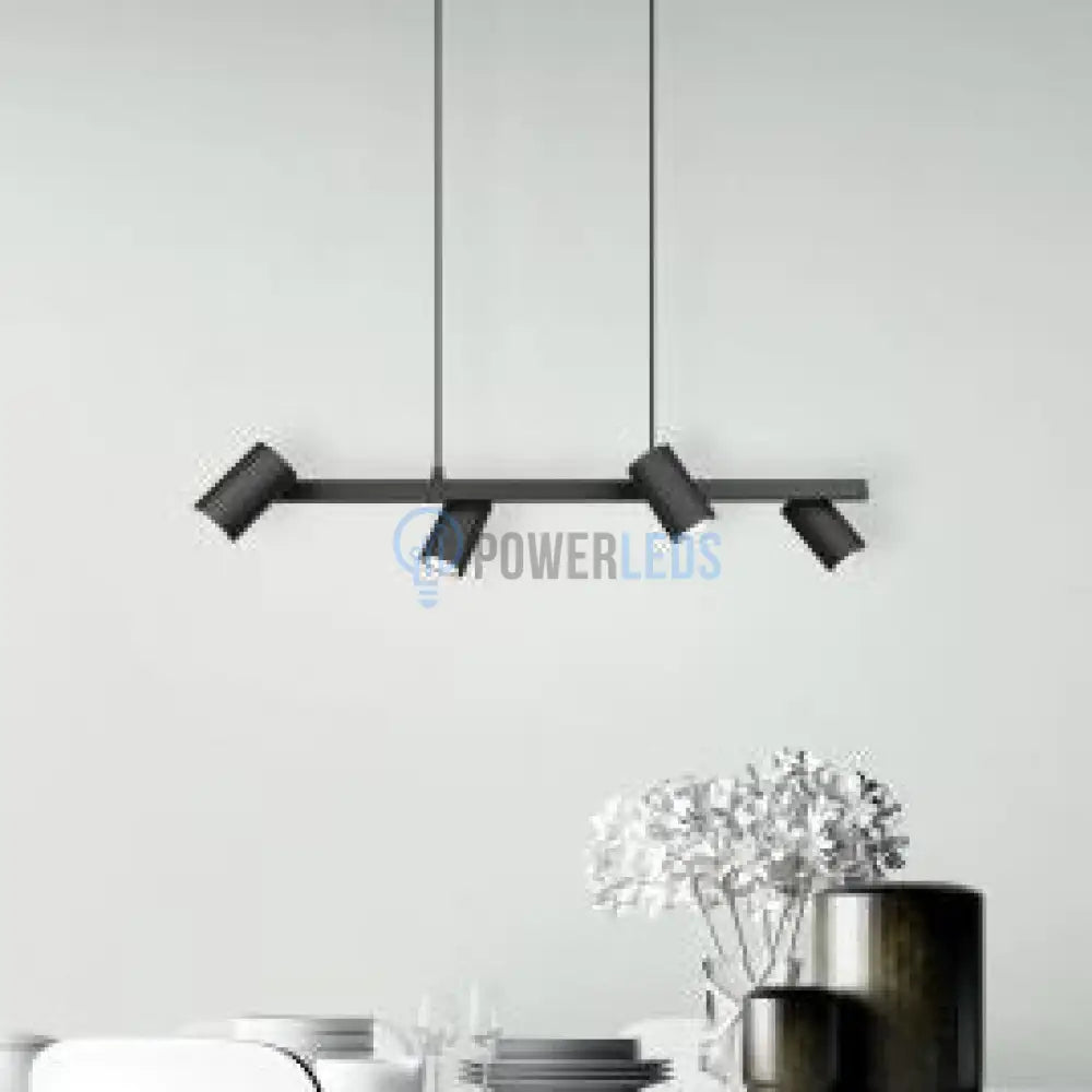 Lustra Suspendata GATUELA 1 Black 110CM NEAGRA / VINTAGE SI RETRO DESIGN / 110CM Chandeliers