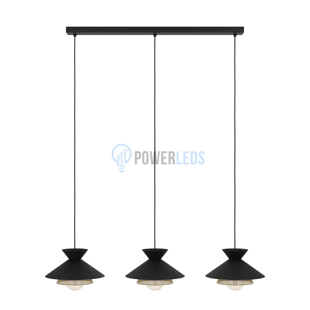 Lustra Suspendata GRIZEDALE Black 110CM NEAGRA / VINTAGE SI RETRO DESIGN / 110CM Chandeliers