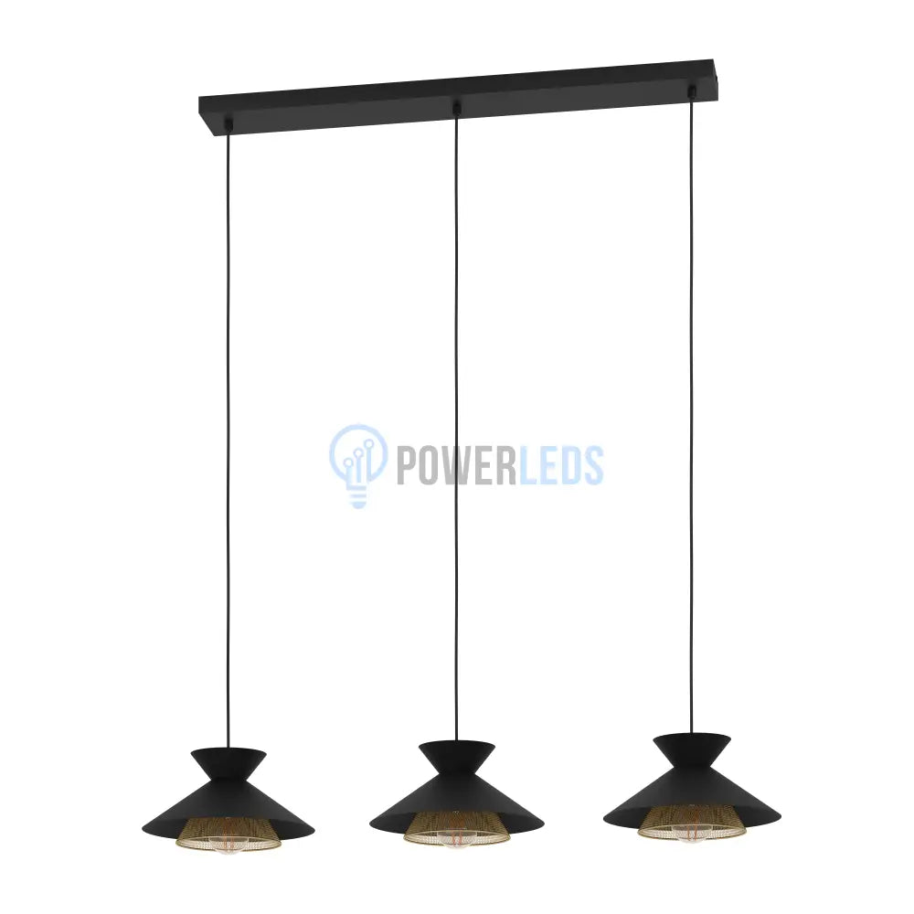 Lustra Suspendata GRIZEDALE Black 110CM NEAGRA / VINTAGE SI RETRO DESIGN / 110CM Chandeliers