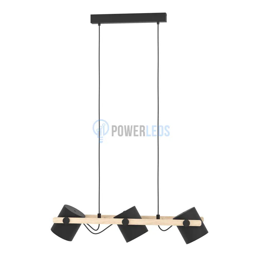 Lustra Suspendata HORNWOOD Black 110CM NEAGRA / VINTAGE SI RETRO DESIGN / 110CM Chandeliers