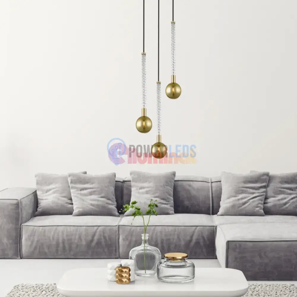 Lustra LED Suspendata 3xG9 Gold VintaLux powerleds.ro