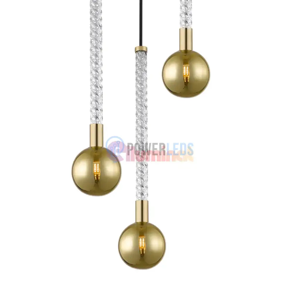Lustra LED Suspendata 3xG9 Gold VintaLux powerleds.ro