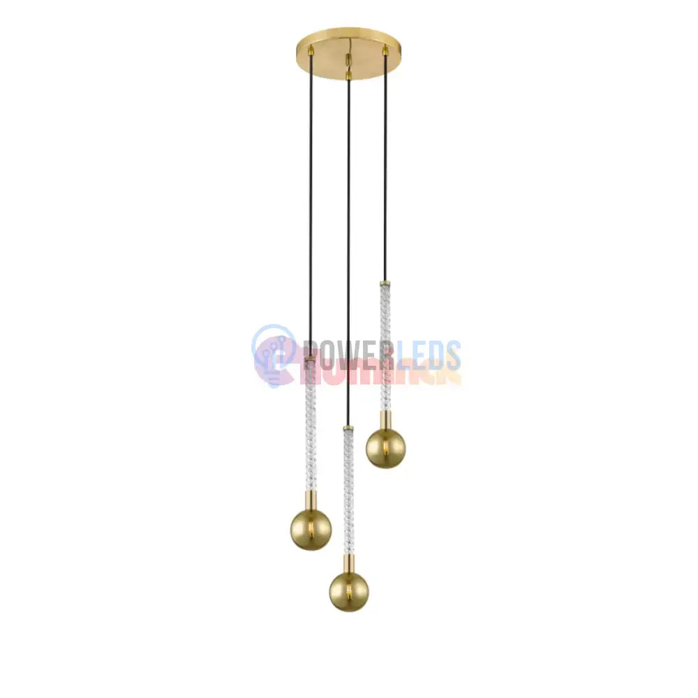 Lustra LED Suspendata 3xG9 Gold VintaLux powerleds.ro