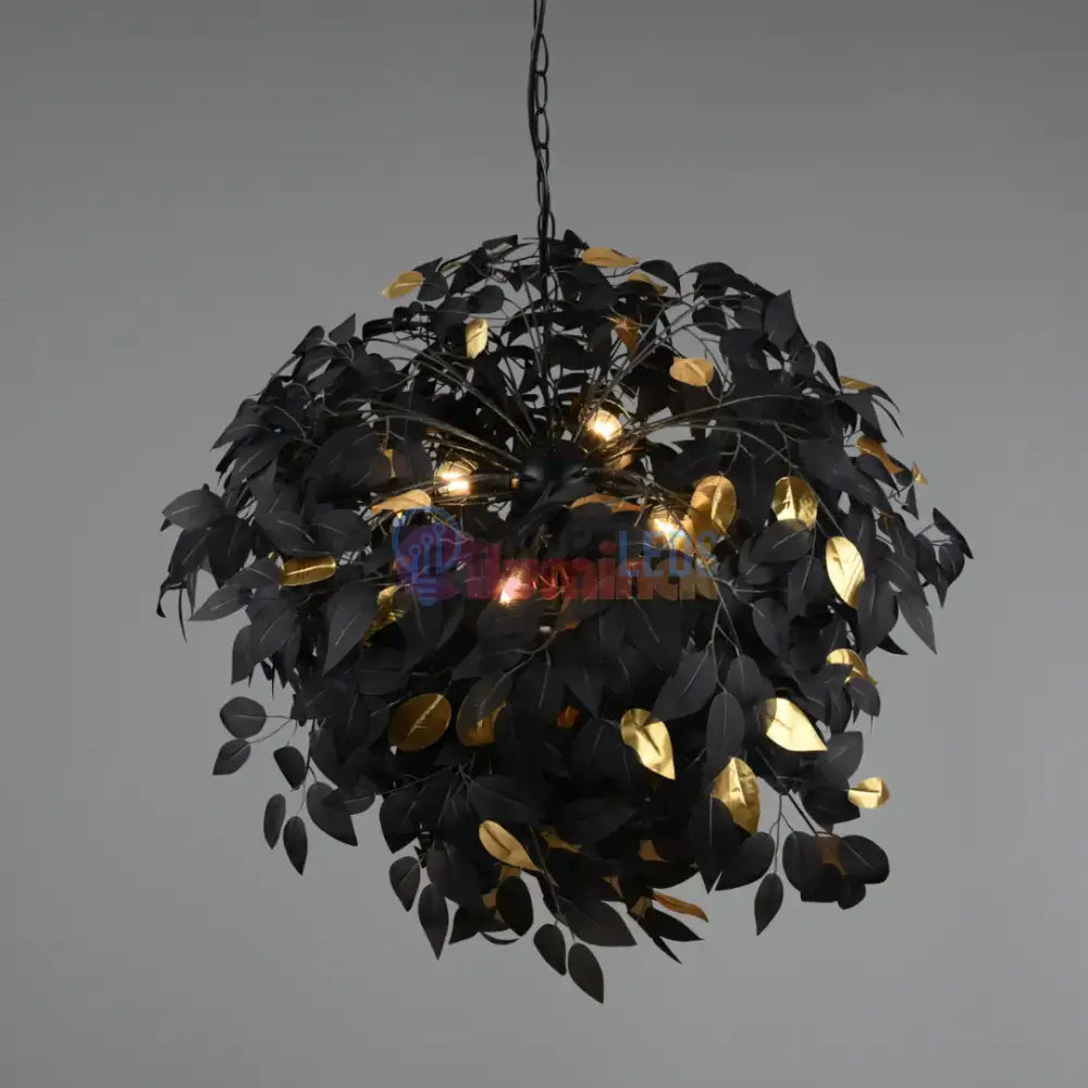 Lustra Suspendata Luxury LEAVY Black powerleds.ro