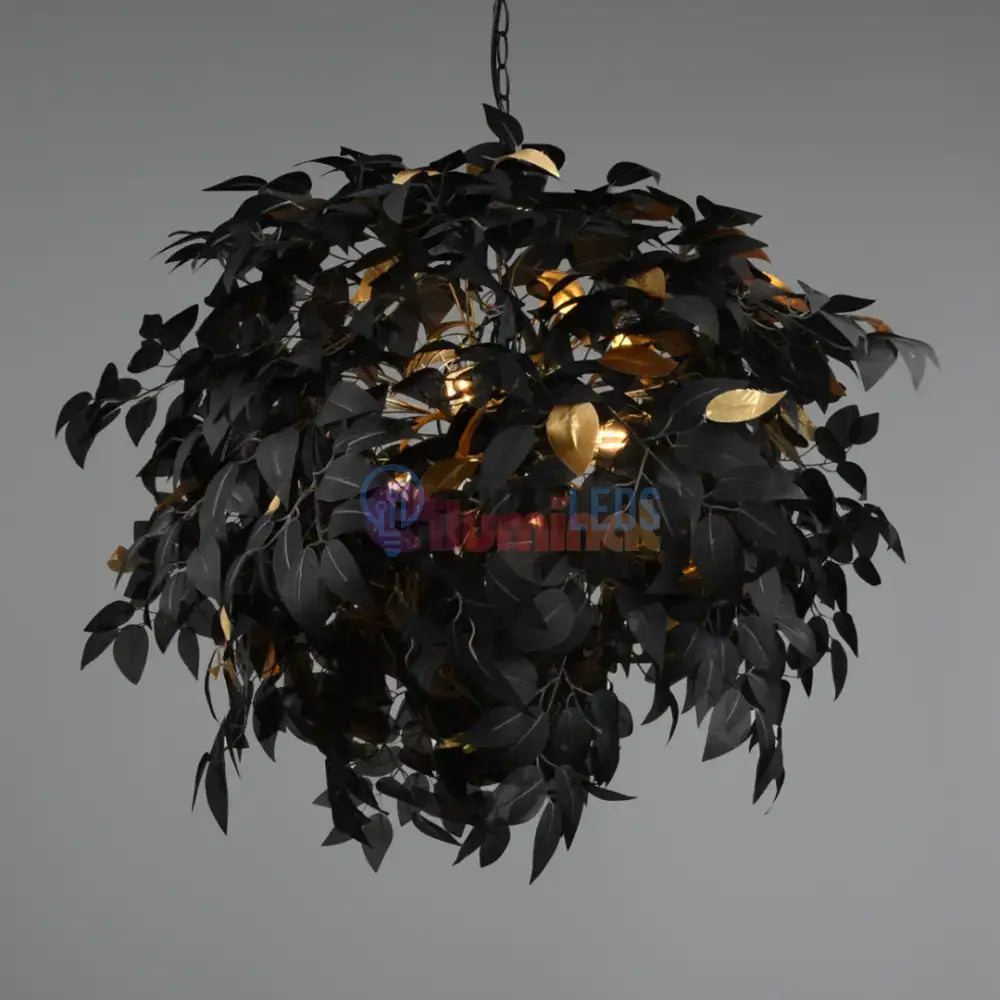 Lustra Suspendata Luxury LEAVY Black powerleds.ro