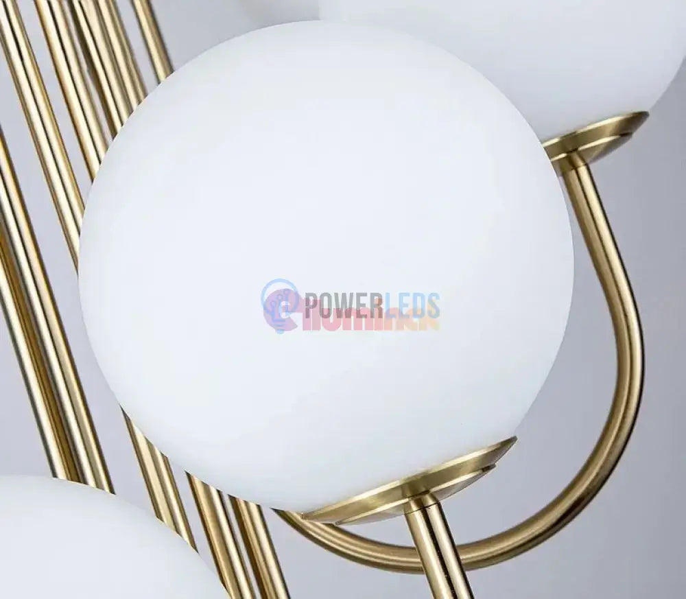 Lustra Suspendata Mini FUBRI Gold Abajur Mat AURIE / ABAJUR / 5 Chandeliers
