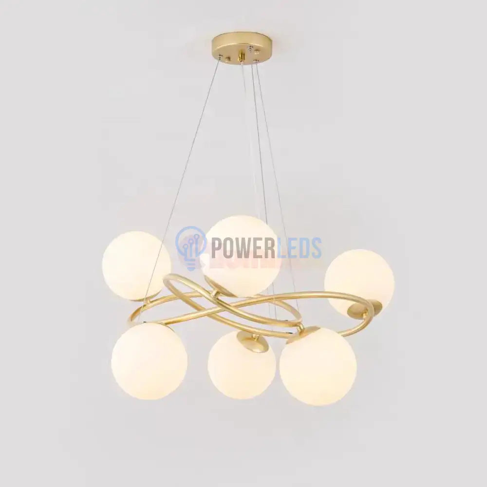 Lustra Suspendata Mini VELURA Gold Abajur Mat Chandeliers