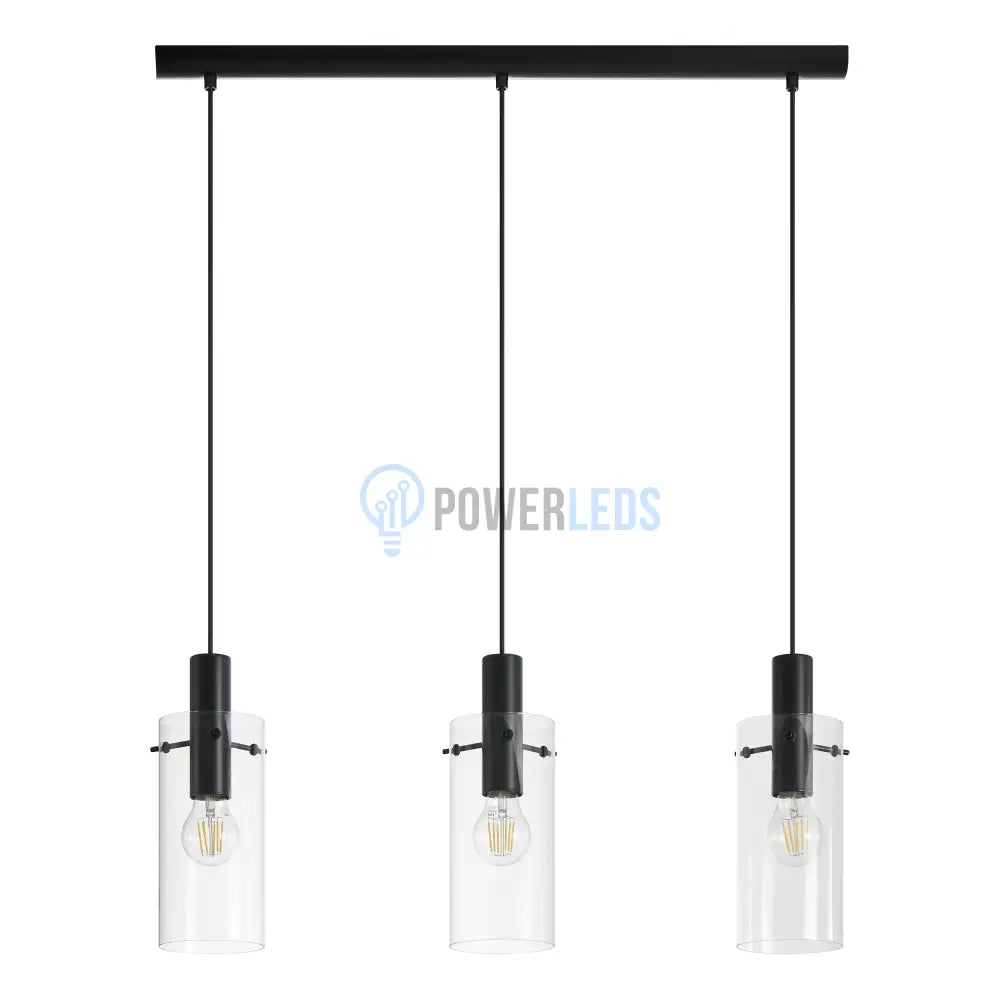 Lustra Suspendata MONTEFINO Black 110CM NEAGRA / VINTAGE SI RETRO DESIGN / 110CM Chandeliers