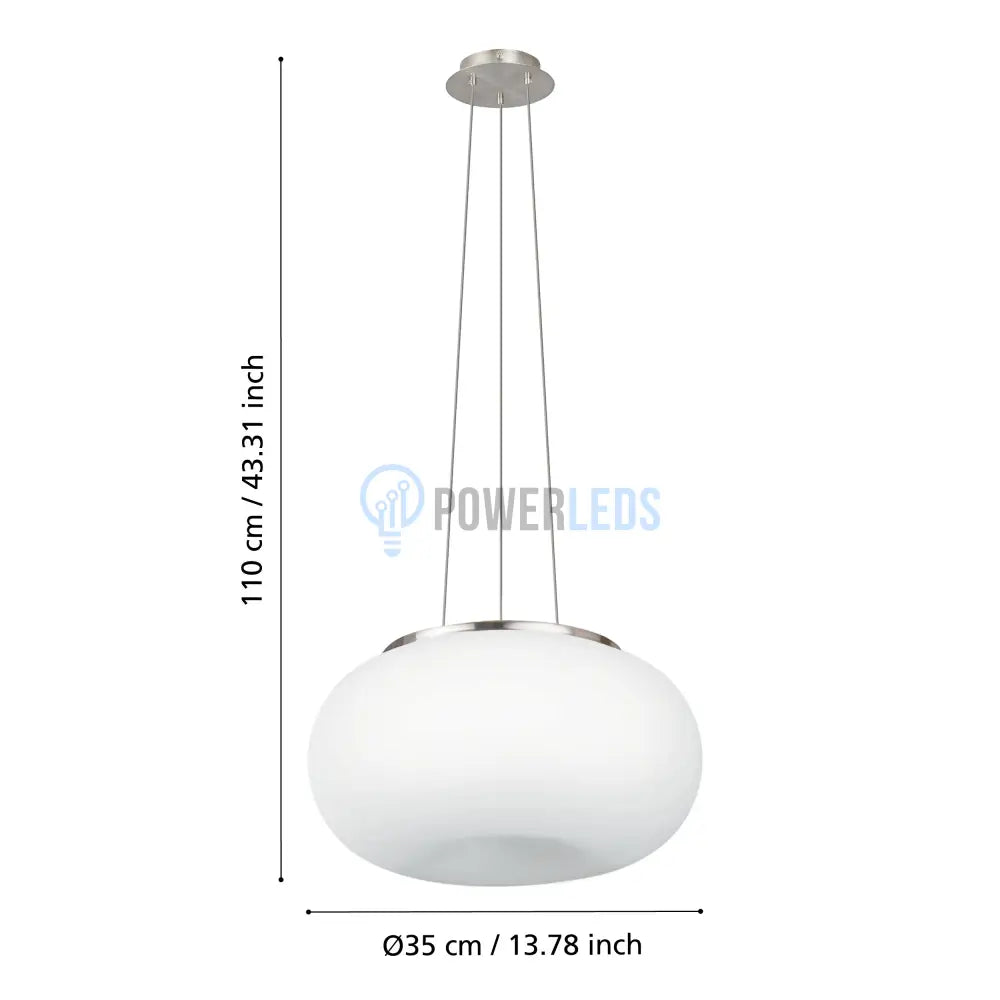 Lustra Suspendata OPTICA White Ø45CM Eglo Chandeliers
